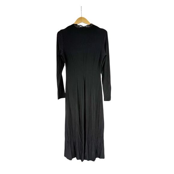 Veronica De Laurentiis Vintage 90’s Button Front Long Sleeve Whimsy Goth Dress L - Picture 2 of 6